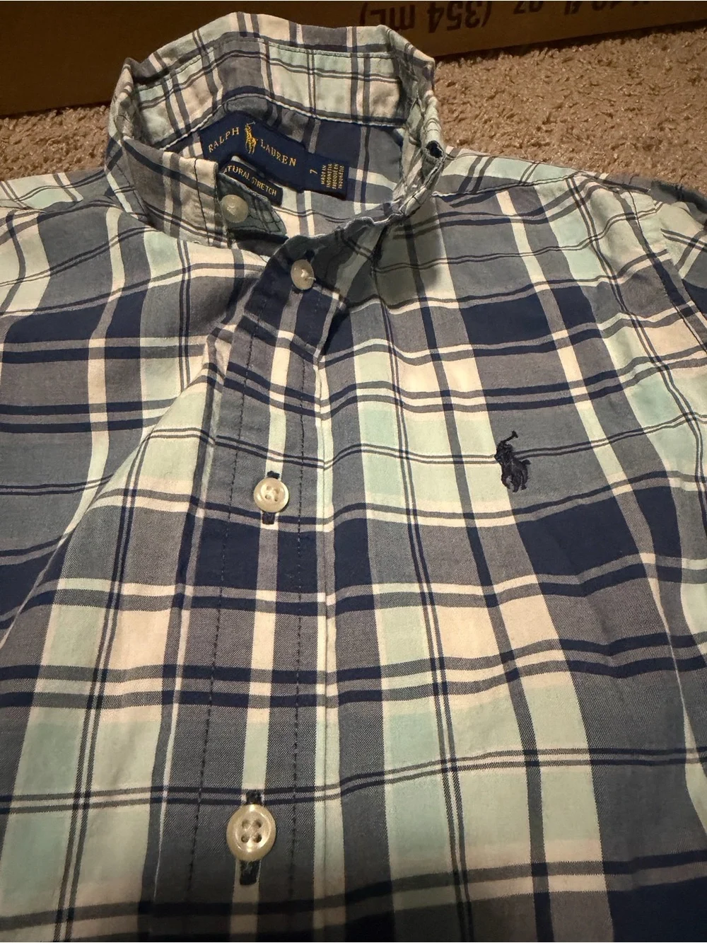 Bundle of 4 - 2 button down shirts and 2 jeans - Size 7